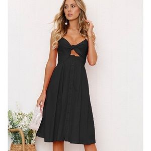 NWT Black tie dress